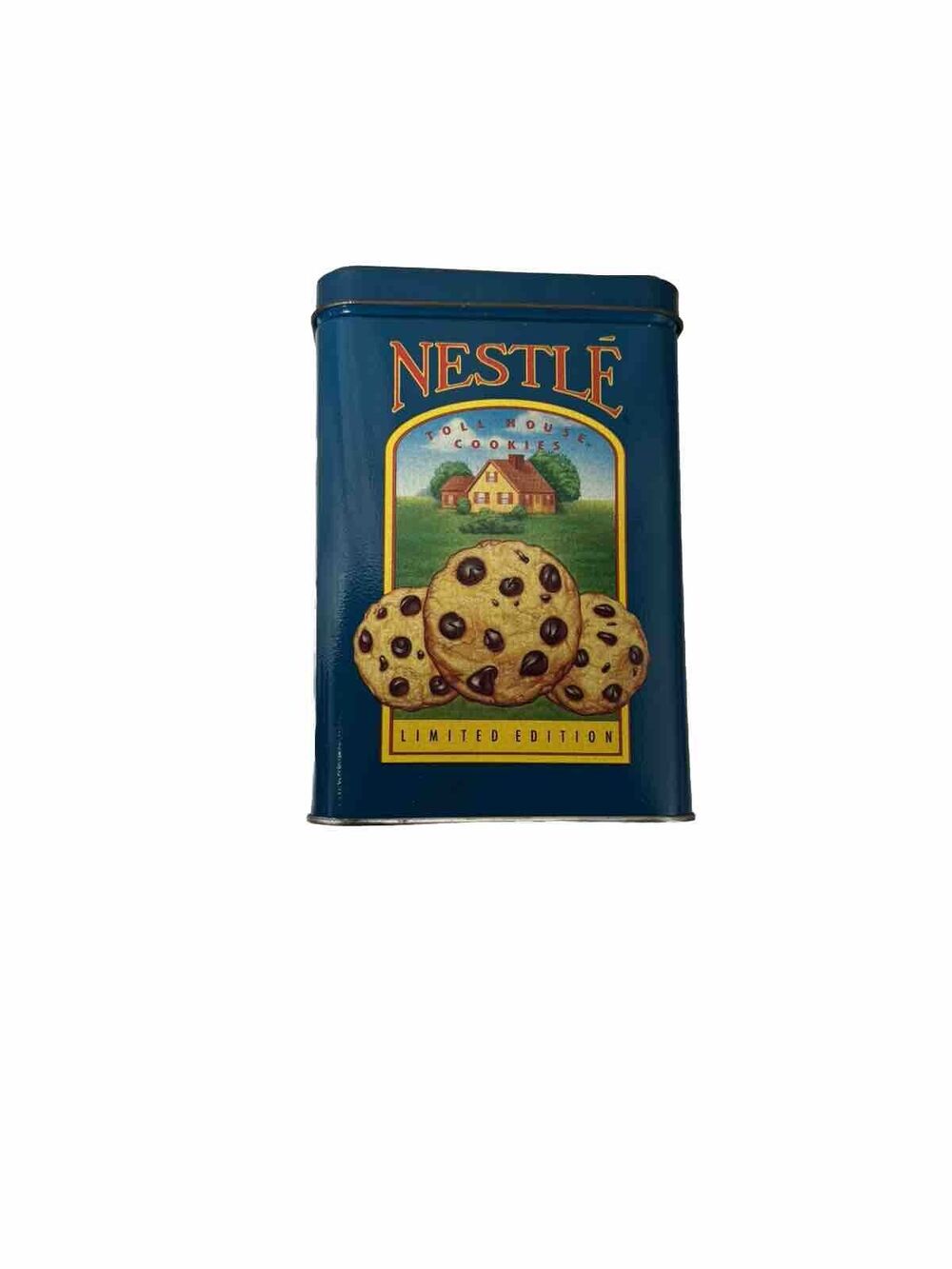 Vintage Tin Nestle Toll House Limited Edition Cookies Morsels Farm Cow Chicken